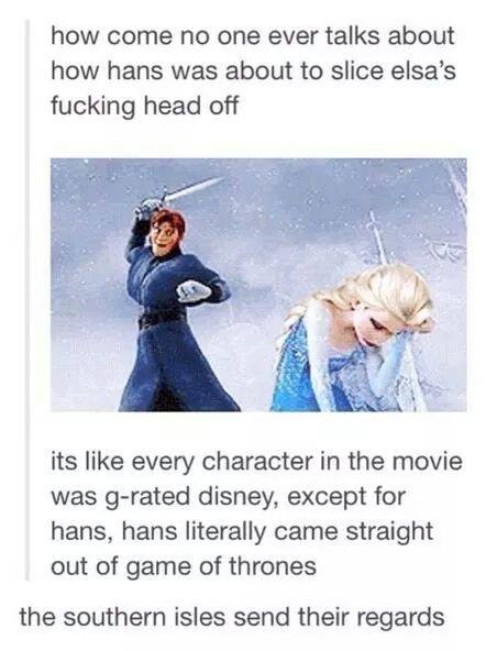 This is getting out of Hans