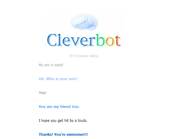 Cleverbot Likes Trucks.