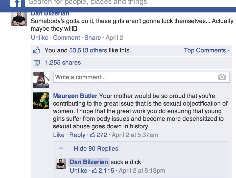 Dan Bilzerian knows how to treat feminists