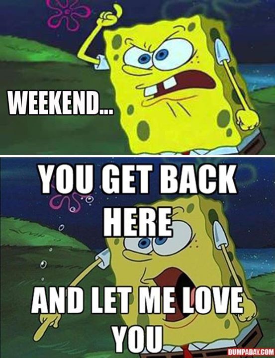 Get back here weekend