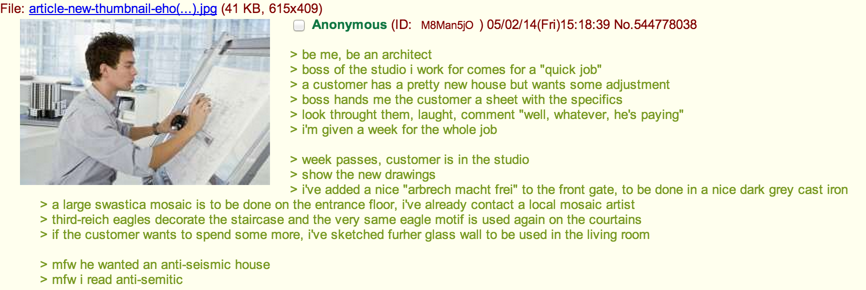 Anon is an architect