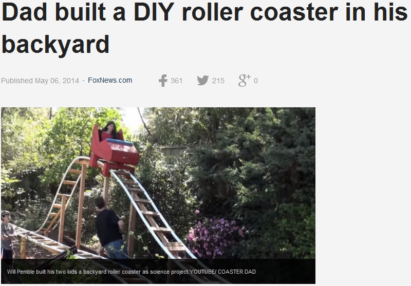 I see your science project and raise you a roller coaster. #justmuricathings (source in 1st comment)