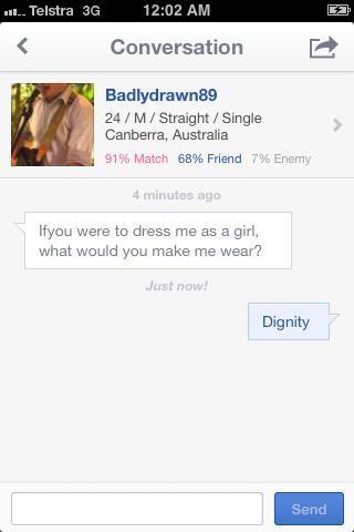 Online dating...