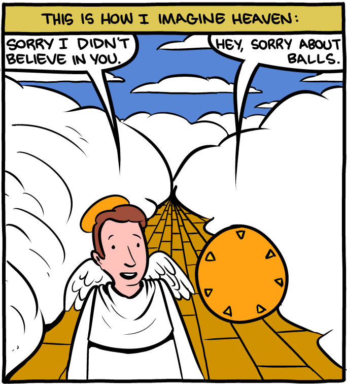 You get an extra comic panel if you click on the big red button on SMBC