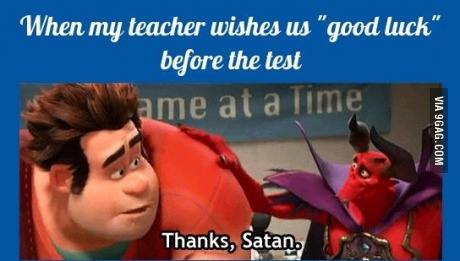 Thanks Satan...
