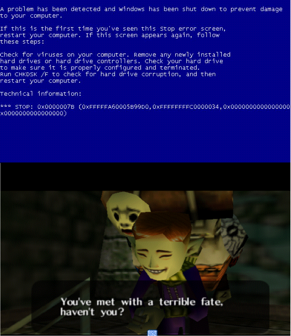 Legend of Windows Majora's Error