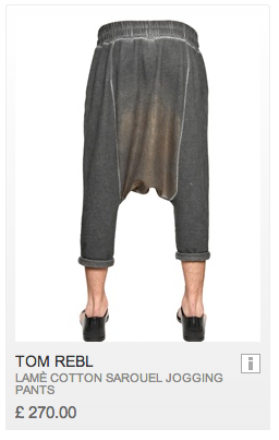 OFFER OFFER OFFER! Now - for just *Â£270.00* - you can look like you've shat yourself!