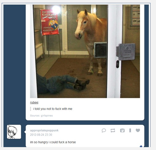just horsing around