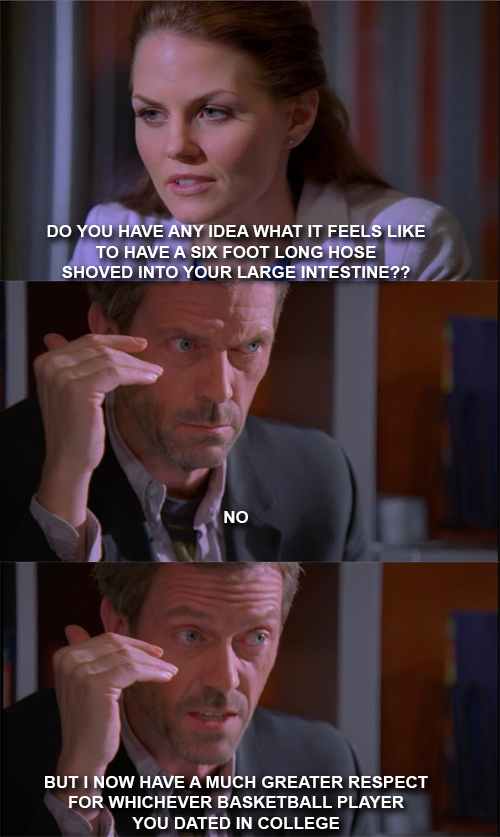 House's one-liner game is strong as hell