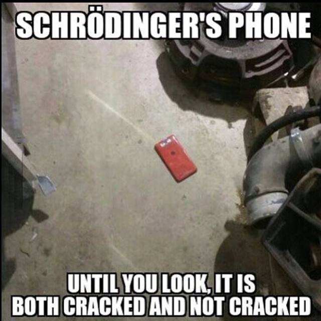Unless it's a Nokia, then, it's Schrodinger's floor you should worry about