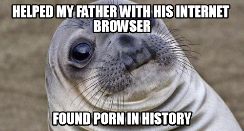 "I swear, I don't know those sites"