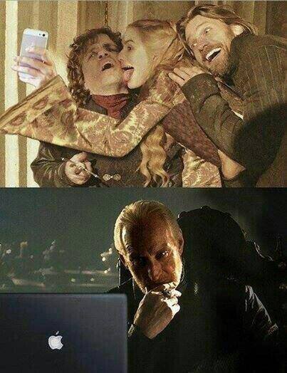 It's fake because Tywin wouldn't use a Mac .