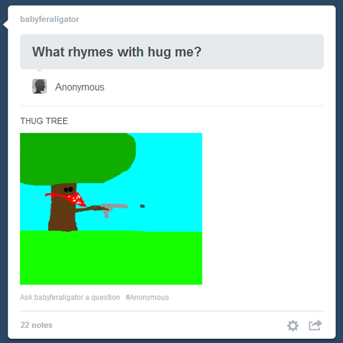 Hug me Thug tree