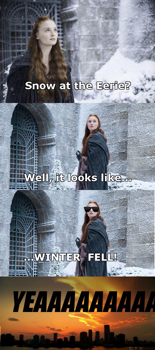 Better Sansa in snow than Snow in Sansa