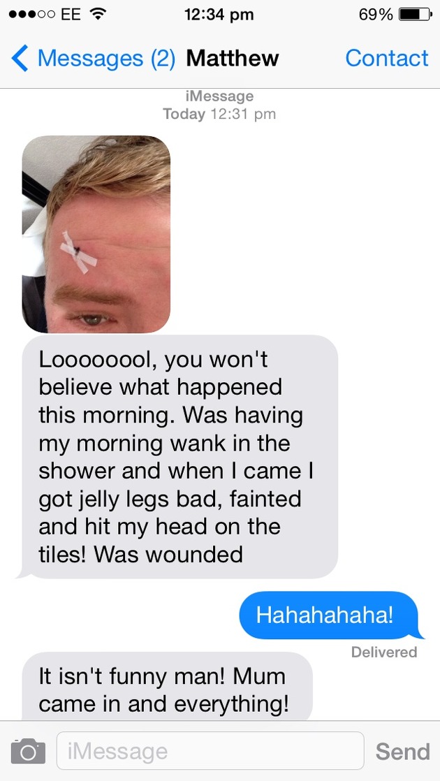 so Mathew was having a bad day