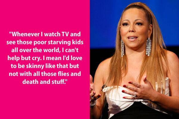 Mariah Carey, beautiful words. liek if yu cri evritim