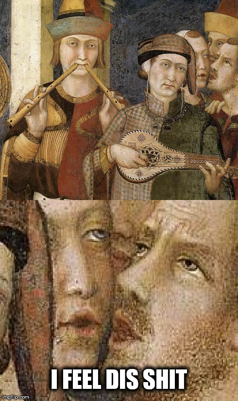 Medieval party people