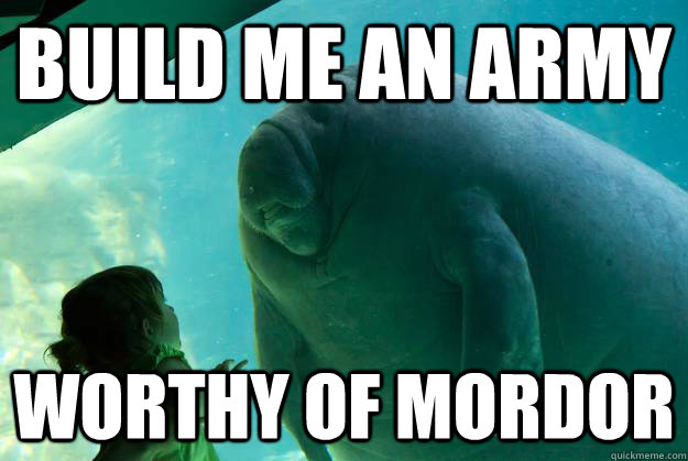 One does not simply swim into mordor...