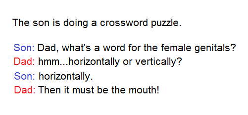 I'm also pretty good at crosswords
