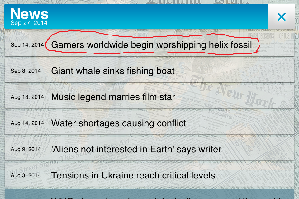 I was playing Plague Inc. This is what came up for the in-game news...