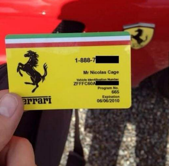 Buys a used ferrari, its previous owner is the lord saviour himself