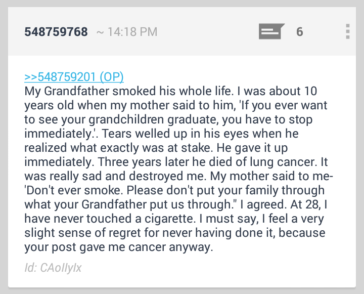 touching story from anon