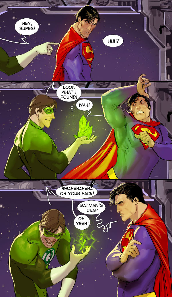 Green Lantern's prank