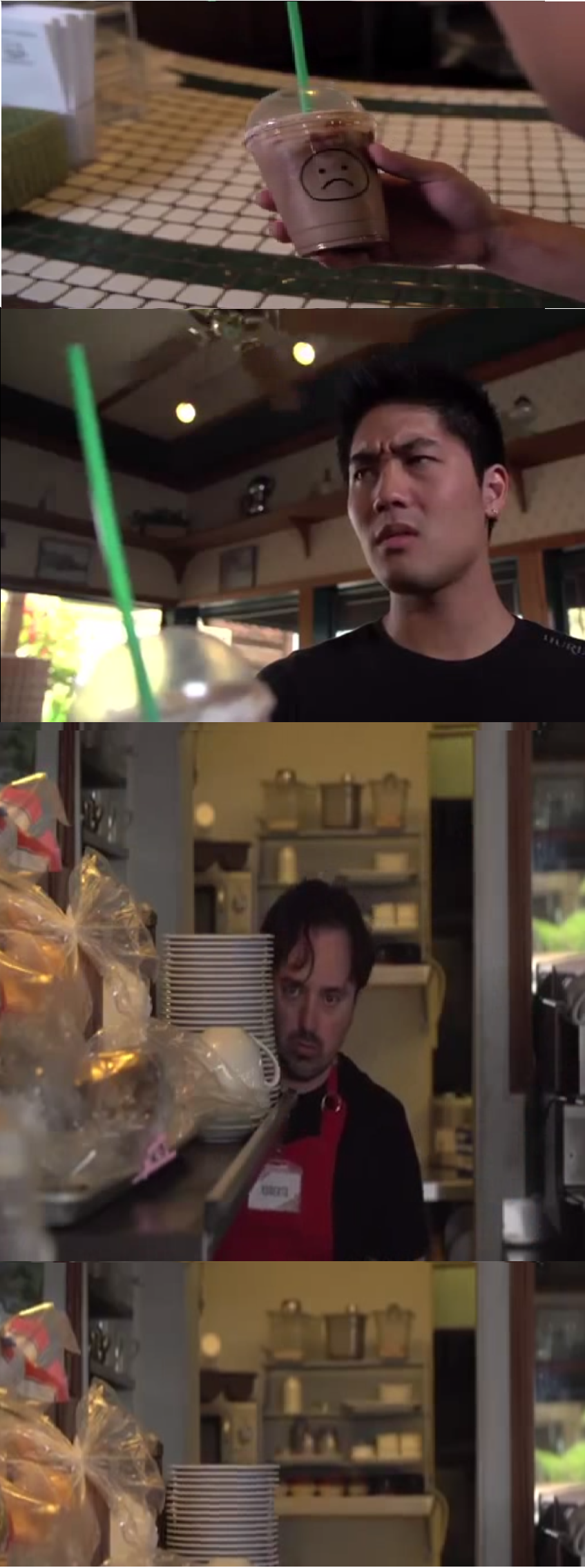 When the starbucks guy messes up a white girl's name