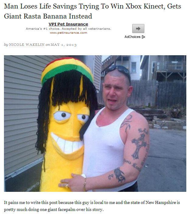 Atleast you could use the rasta banana.
