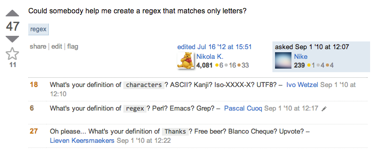 Well, I don't need a regex then!!
