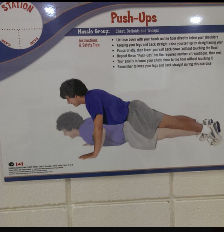 one out of 2 guys dont enjoy push ups