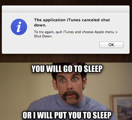 Every time I try to turn off my computer.