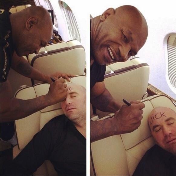 pretty sure Dana White won't be flying with Mike ever again