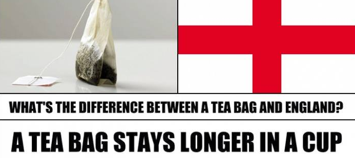 A teabag is also smaller