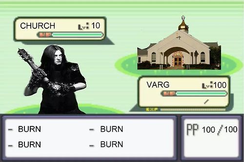 I love the smell of burning churches in the morning
