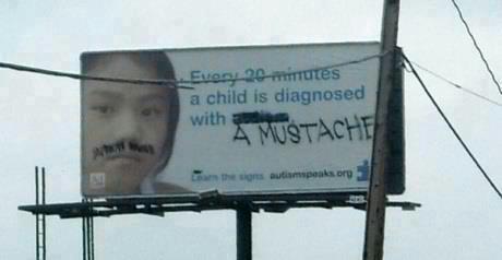 With your donation we can stop juvenile mustaches.