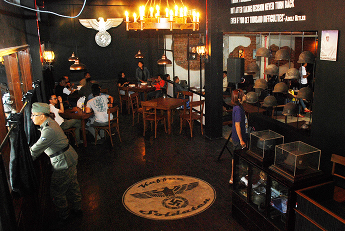nazi cafe in bandung indonesia