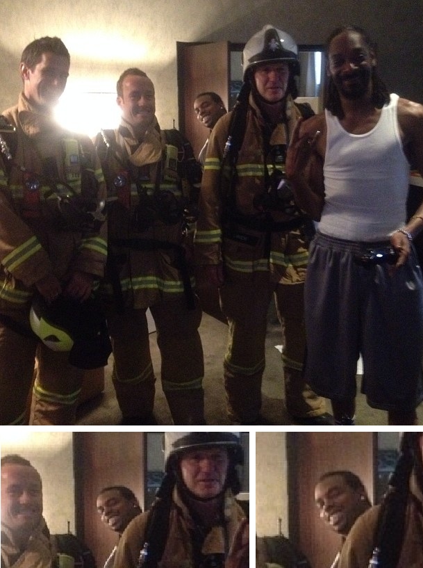 Firefighters thought it's burning, but Snoop was just blazin. I know who first smelled it.