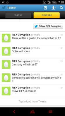 he post alot of prediction then delete it after the match is over
