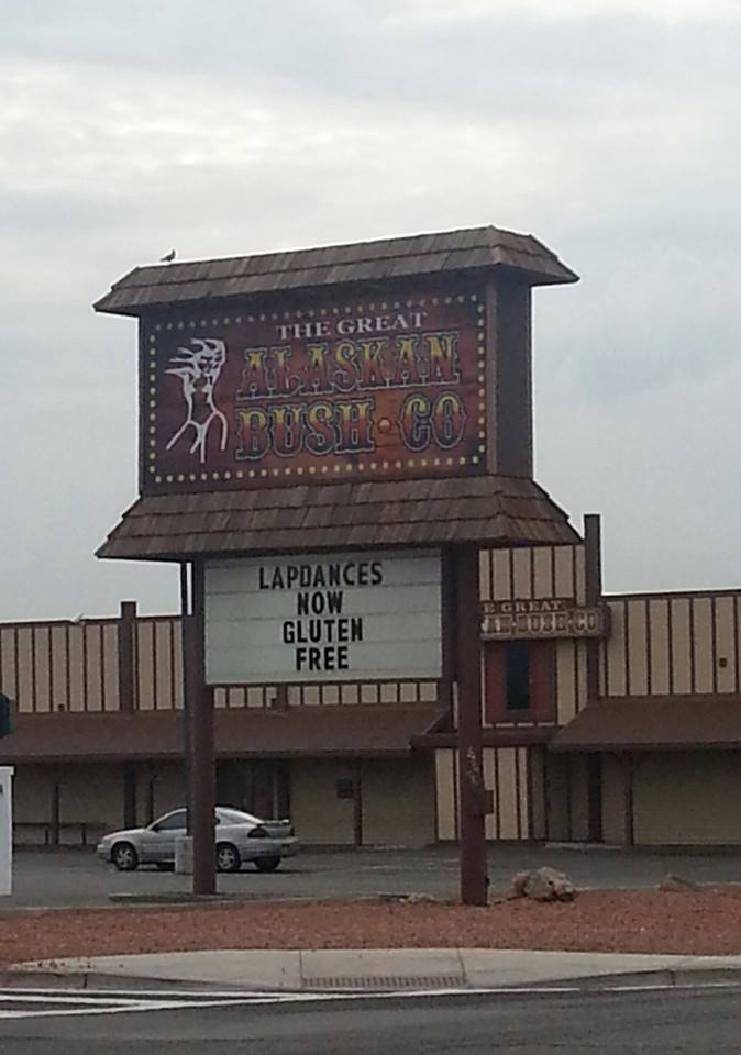 Local strip club sign. Diet starts today!