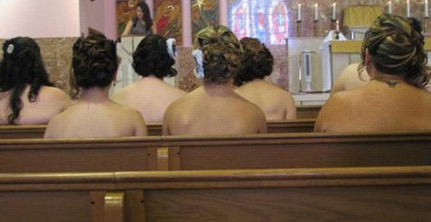 Never let your bridesmaids go strapless