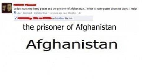 At least he wrote Afghanistan right