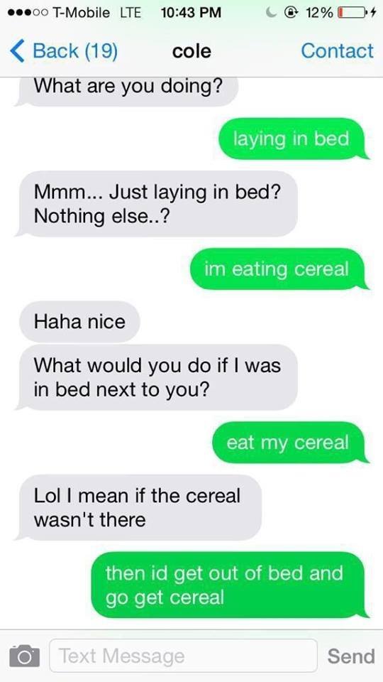 Let the girl have her ***ing cereal
