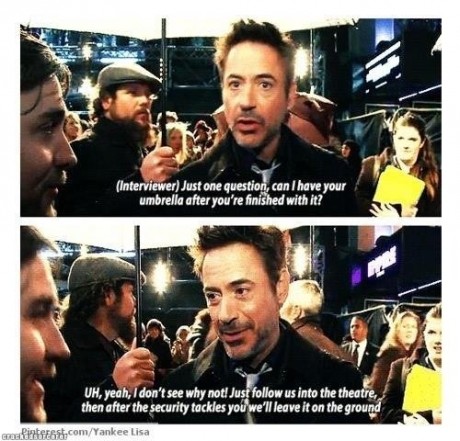 Gotta love Robert Downey Jr.
