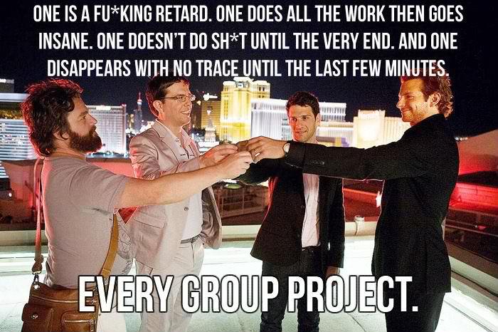 How every group project turns out.