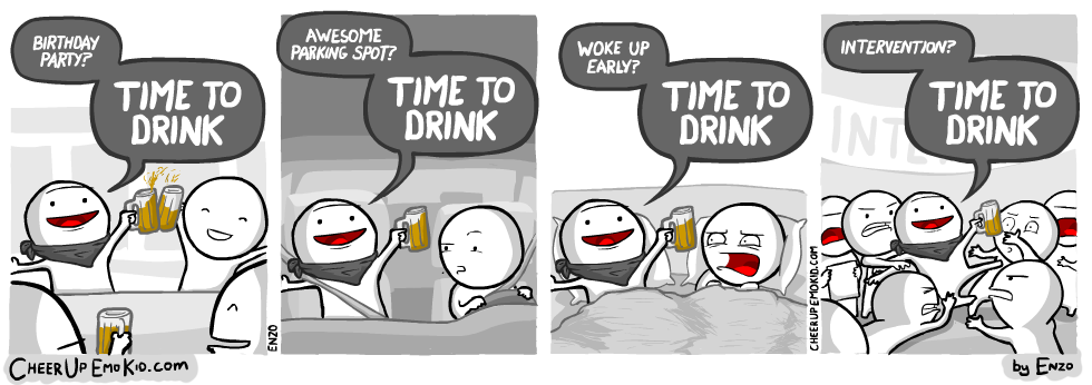 funeral? time to drink!