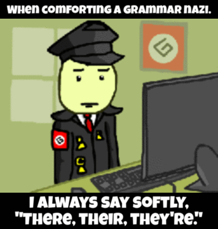 How to comfort a grammar Nazi