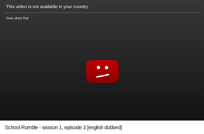 An English Dub not Available in America? This violates my freedom.