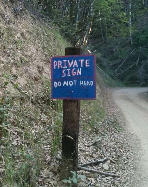 Private sign reporting for duty