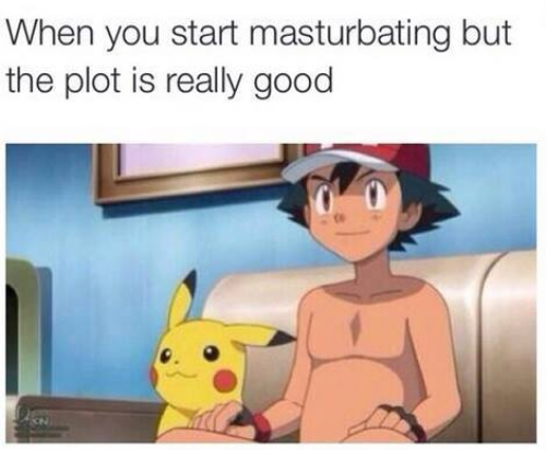 I love to watch porn with my pikachu